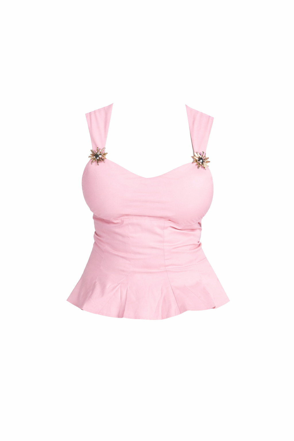 Blush Pink Peplum Top